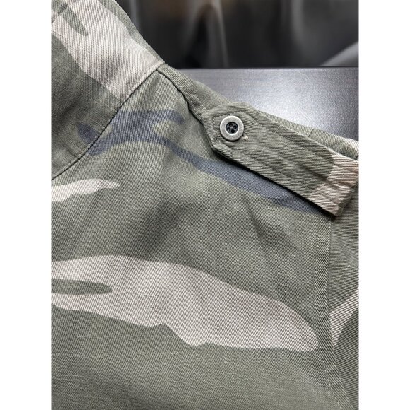 Rails Maverick Utility Jacket Sage Camo Womens Small Oversized Fit Linen Blend - Picture 10 of 12
